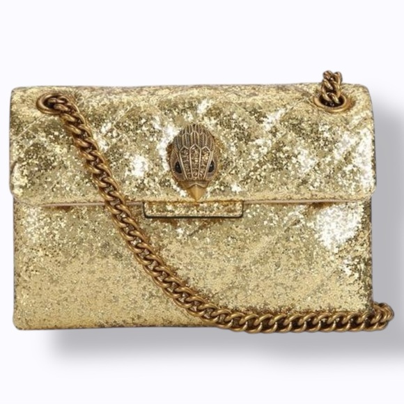 Kurt Geiger Handbags - Kurt Geiger 🪢 LIMITED EDITION- Gold Sparkle Mini Kensington 2-Way Bag